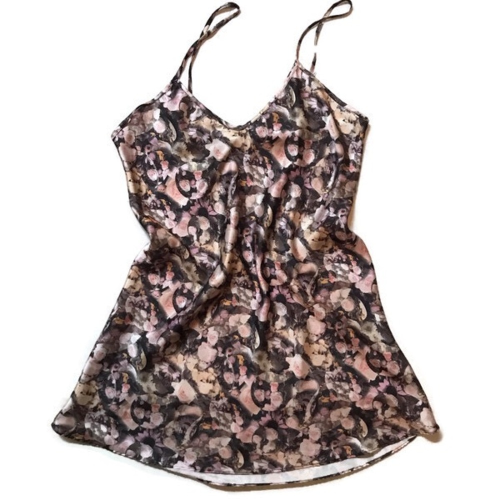 Vintage Nicolette Floral Silk Chemise